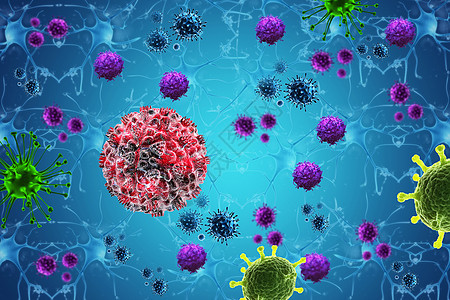 病毒背景背景图片