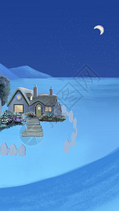 夜空小屋2背景图片