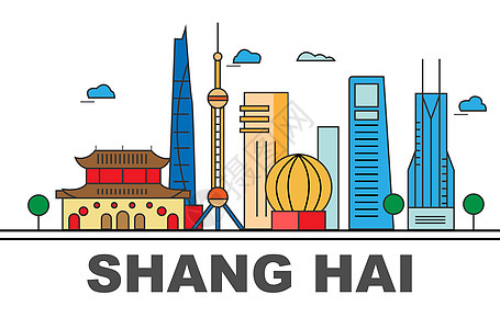 国贸中心插画
