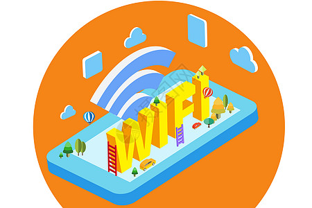 信息WIFI背景图片