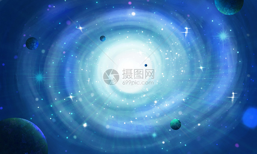 梦幻星空漩涡图片