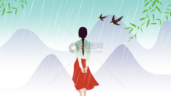 春雨图片