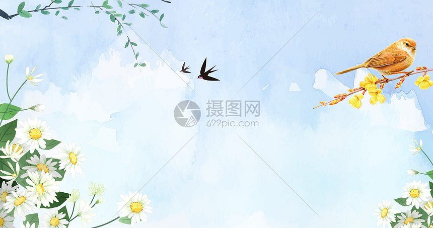 春节花朵背景素材图片