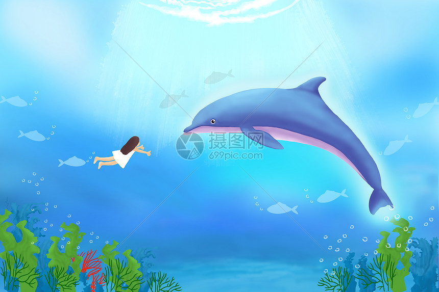 海底女孩和鲸鱼