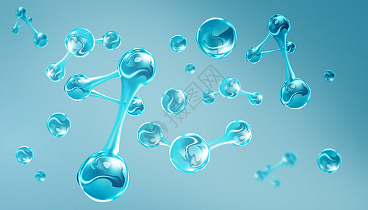 元素图标医疗分子背景设计图片