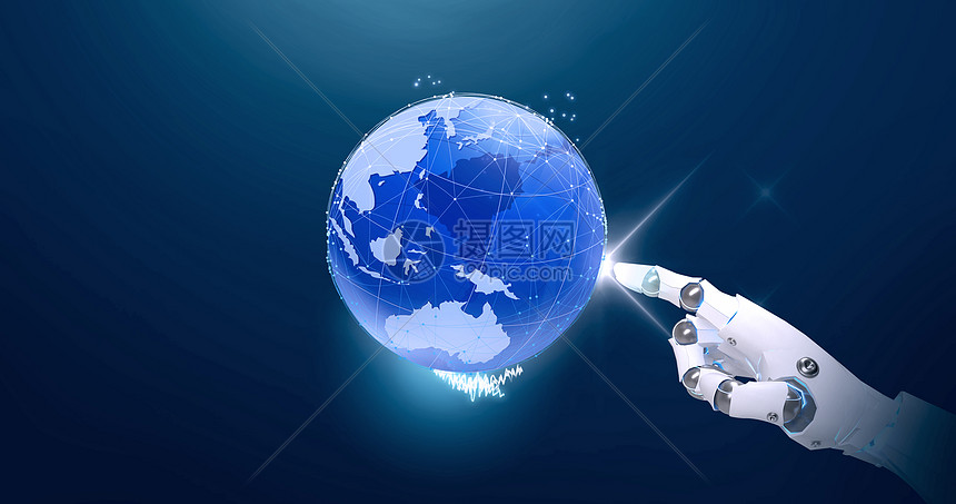 人工智能科技背景图片素材-正版创意图片400116135-摄