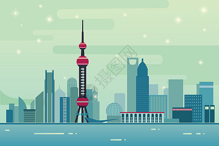 上海矢量建筑高清图片