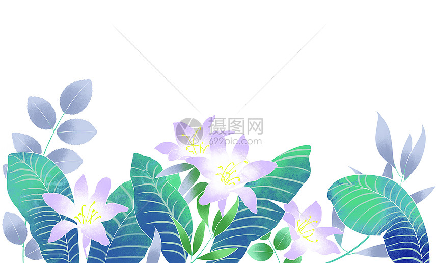 粉紫色花卉背景图片