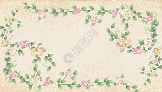 小清新花卉背景背景图片