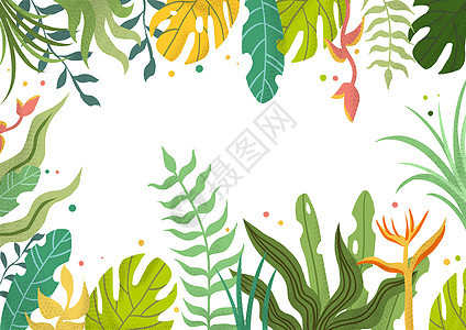 彩色植物背景图片