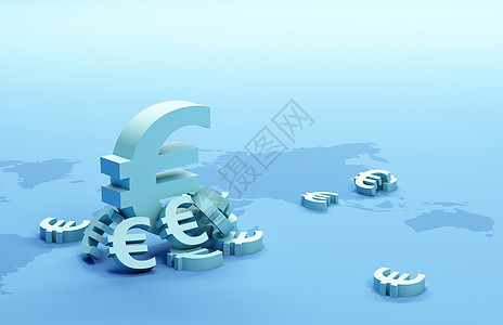 欧元背景欧元钱币高清图片