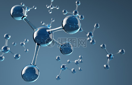 晶莹剔透医疗分子结构背景设计图片