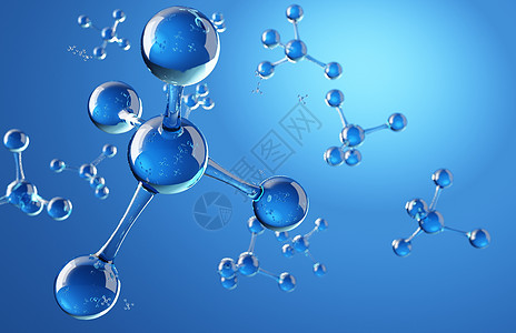 生物分子背景医疗分子结构背景设计图片