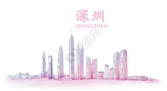 深圳地标建筑背景图片