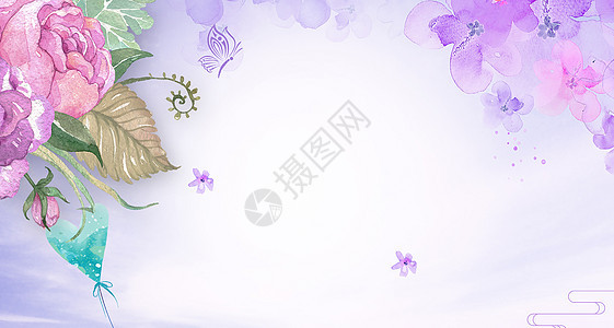 清新花瓣背景背景图片