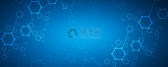 分子结构医疗背景图片