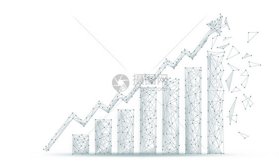 金融科技走势图背景图片