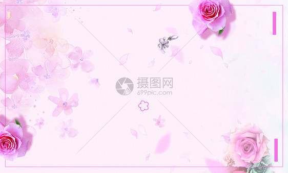 清新花卉背景图片