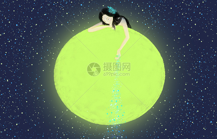 千万个孤独的夜撒下星星与你作陪图片