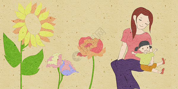 花卉母亲节背景图片