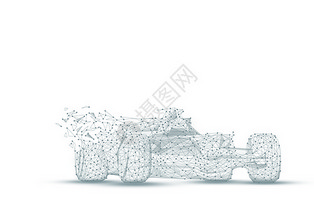 线条科技赛车图片