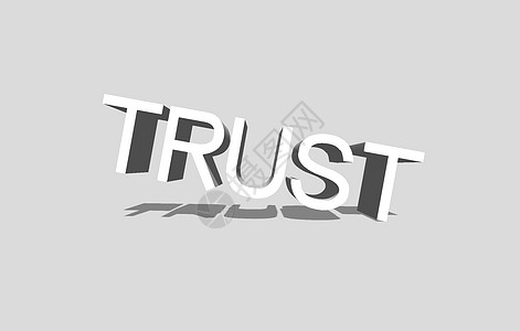 三维字体trust三维背景设计图片