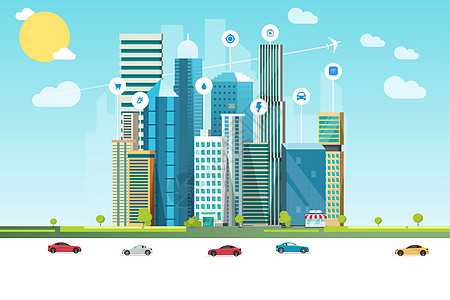 科技互联城市互联城市云高清图片