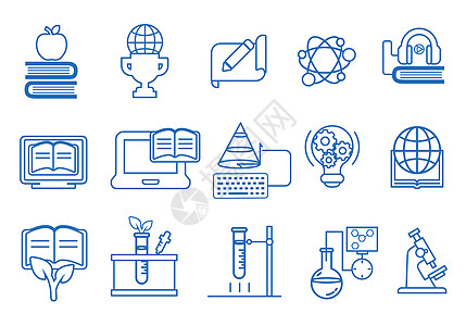 教育图标化学器材高清图片