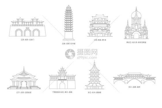 矢量建筑图片