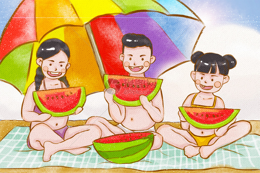 清凉夏日图片