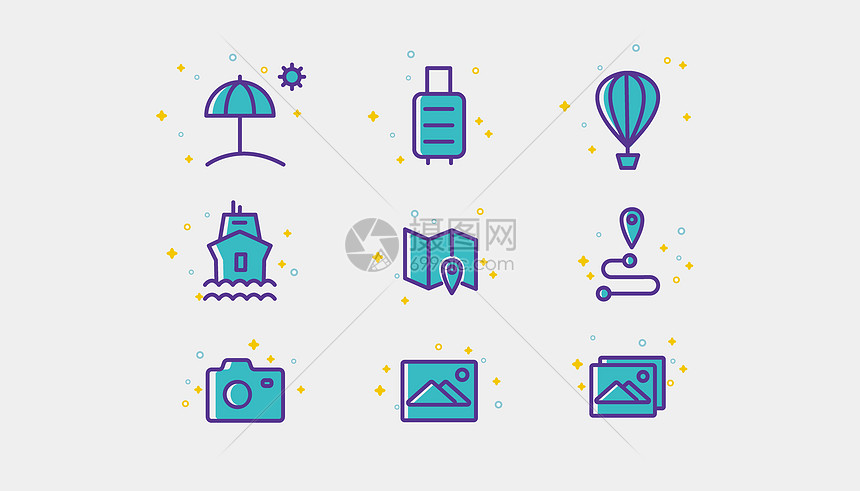 旅行休闲图标icon图片