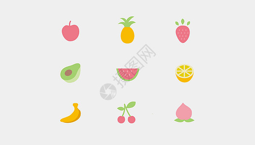 水果图标icon背景图片
