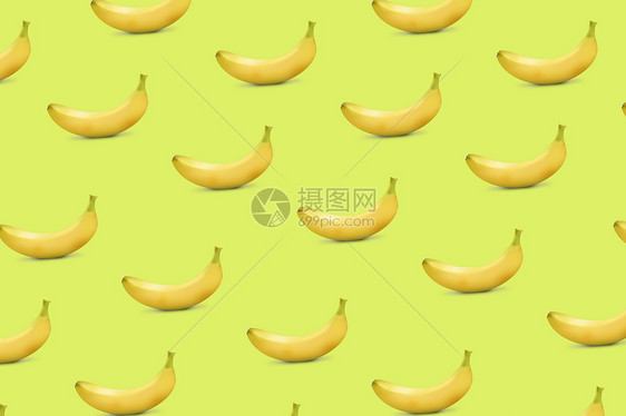 创意香蕉平铺图片
