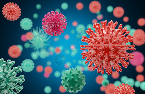 细菌病毒背景背景图片