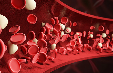 血液血红细胞血管场景设计图片