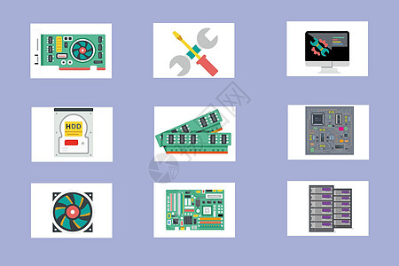 计算机配件工具高清图片