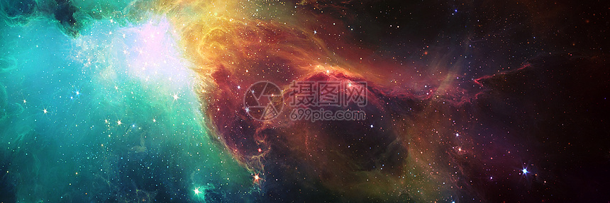 神秘星空横幅图片