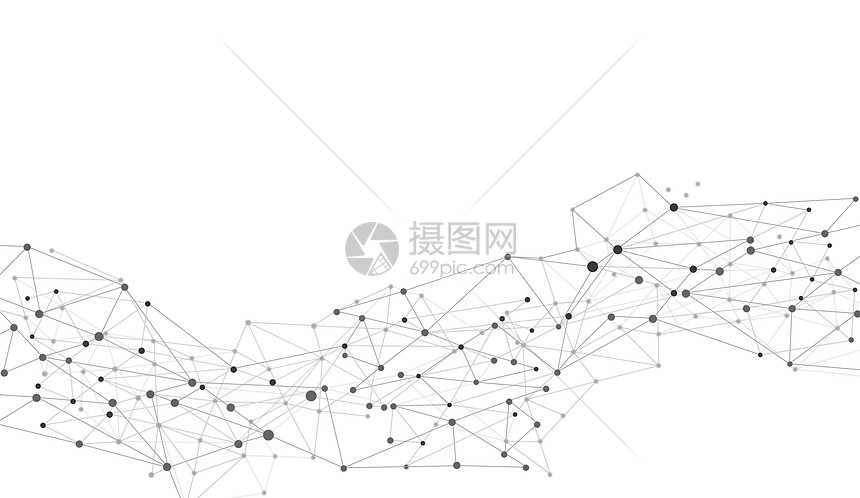 分子结构线条背景图片