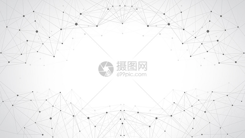 分子线条科技背景图片