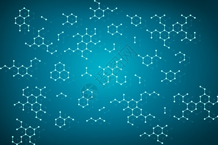 简约分子结构背景高清图片