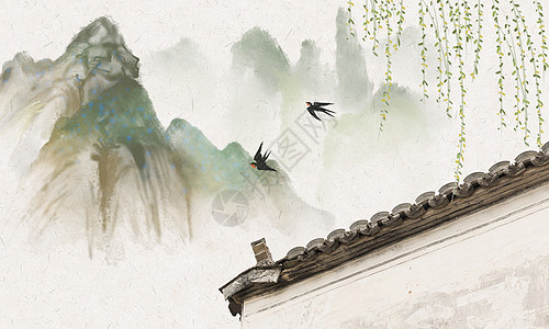 中国风建筑背景图片