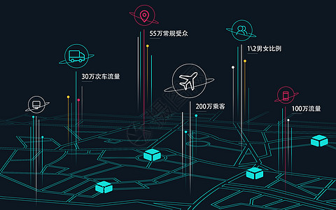 科技导航定位高清图片