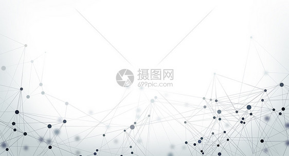 分子科技线条背景图片