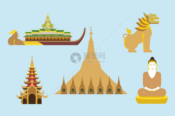 缅甸建筑素材