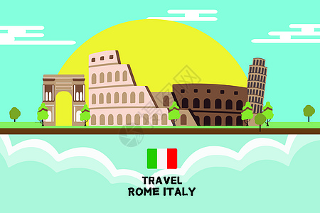 意大利旅游古罗马建筑意大利高清图片