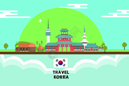 韩国旅游背景图片