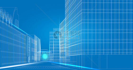 城市科技线条图片