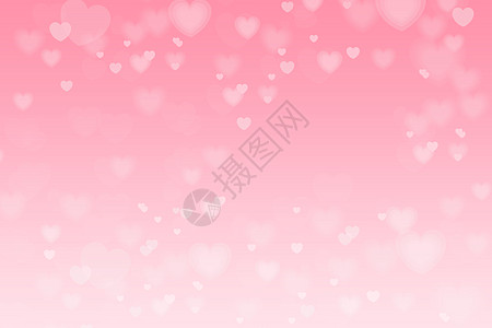 粉色爱心浪漫背景背景图片