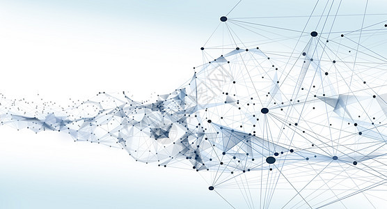 分子线条结构科技背景图片