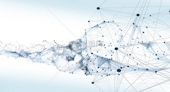 分子线条结构科技背景图片
